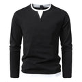 CHEMISE COL ROND MANCHES LONGUES POUR HOMME