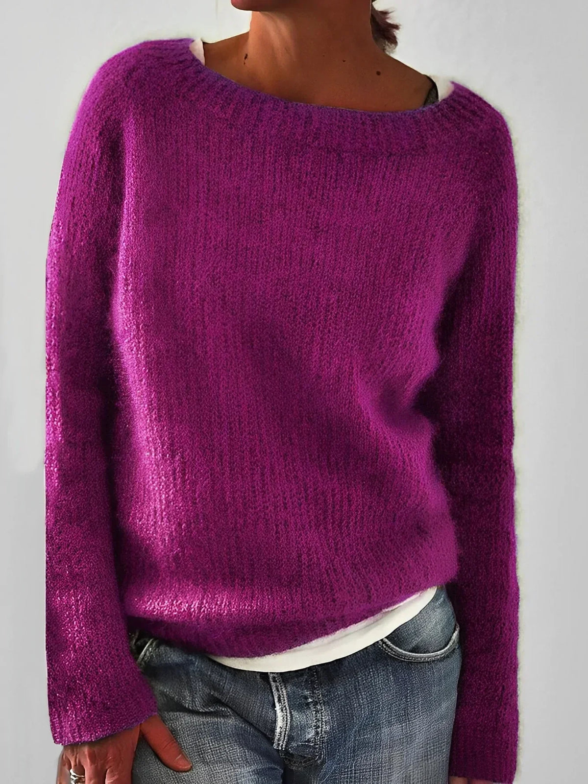 PULL MAILLE OVERSIZE POUR FEMME