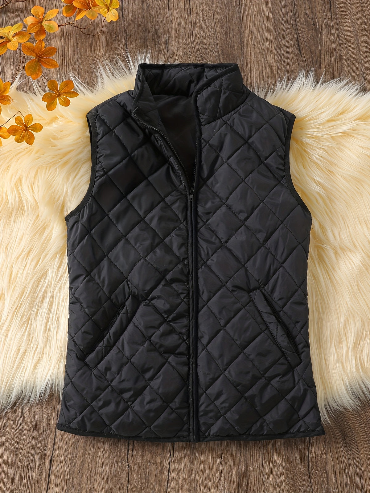 MATELASSÉ UNI GILET FEMME SANS MANCHE