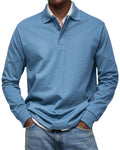Hugo | Polo Homme Col Boutonné Manches Longues