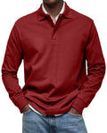 POLO MANCHES LONGUES COL BOUTONNÉ POUR HOMME