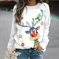 Pull de Noël Imprimé Festif Pour Femme
