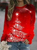 Pull de Noël Imprimé Festif Pour Femme