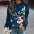Pull de Noël Imprimé Festif Pour Femme