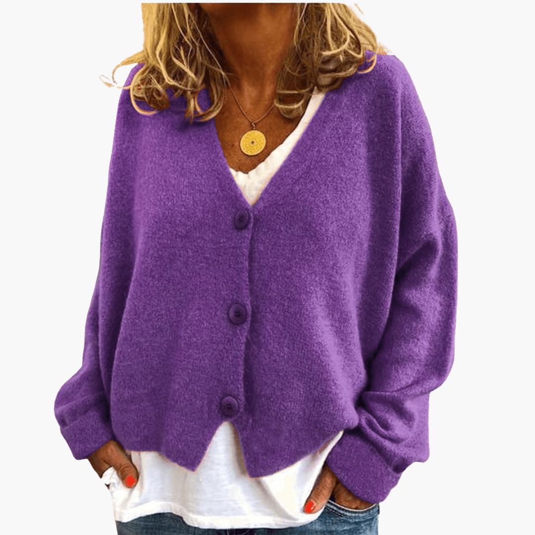 CARDIGAN MAILLE BOUTONS POUR FEMME