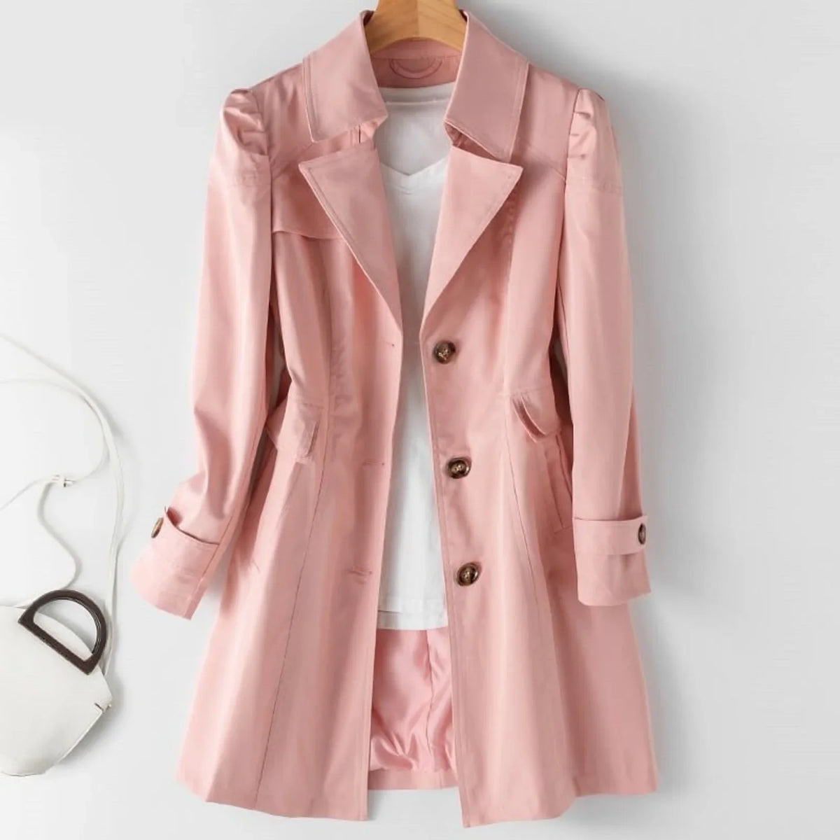 TRENCH CEINTURÉ CLASSIQUE POUR FEMME