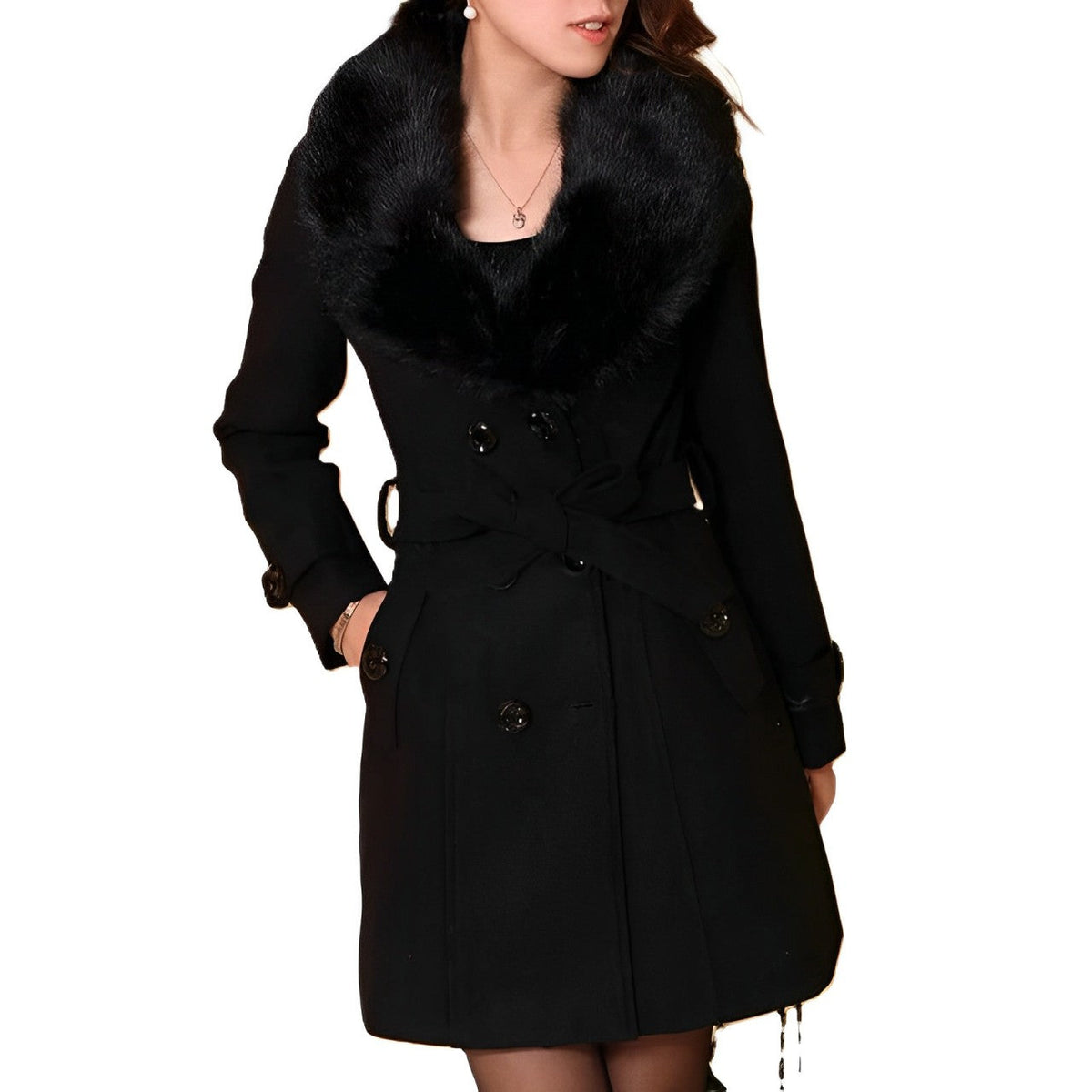 MANTEAU CHAUD STRUCTURÉ POUR FEMME