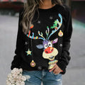Pull de Noël Imprimé Festif Pour Femme