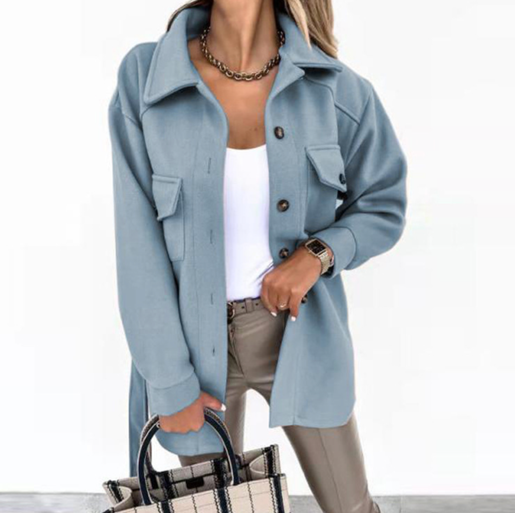 VESTE BOUTONS DORÉS POUR FEMME