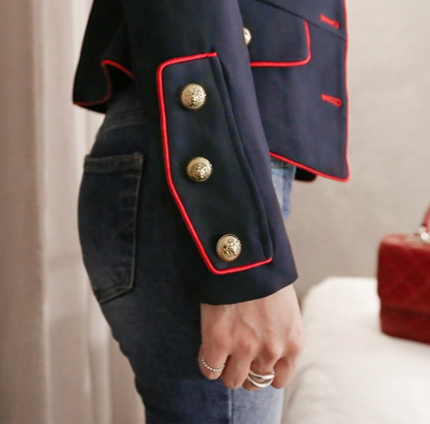 BLAZER FEMME COL REVERS