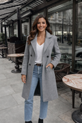 MANTEAU HIVER DOUBLE BOUTONNAGE STRUCTURÉ POUR FEMME
