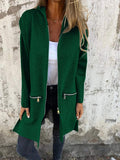 GILET POUR FEMME ZIPPÉ À CAPUCHE