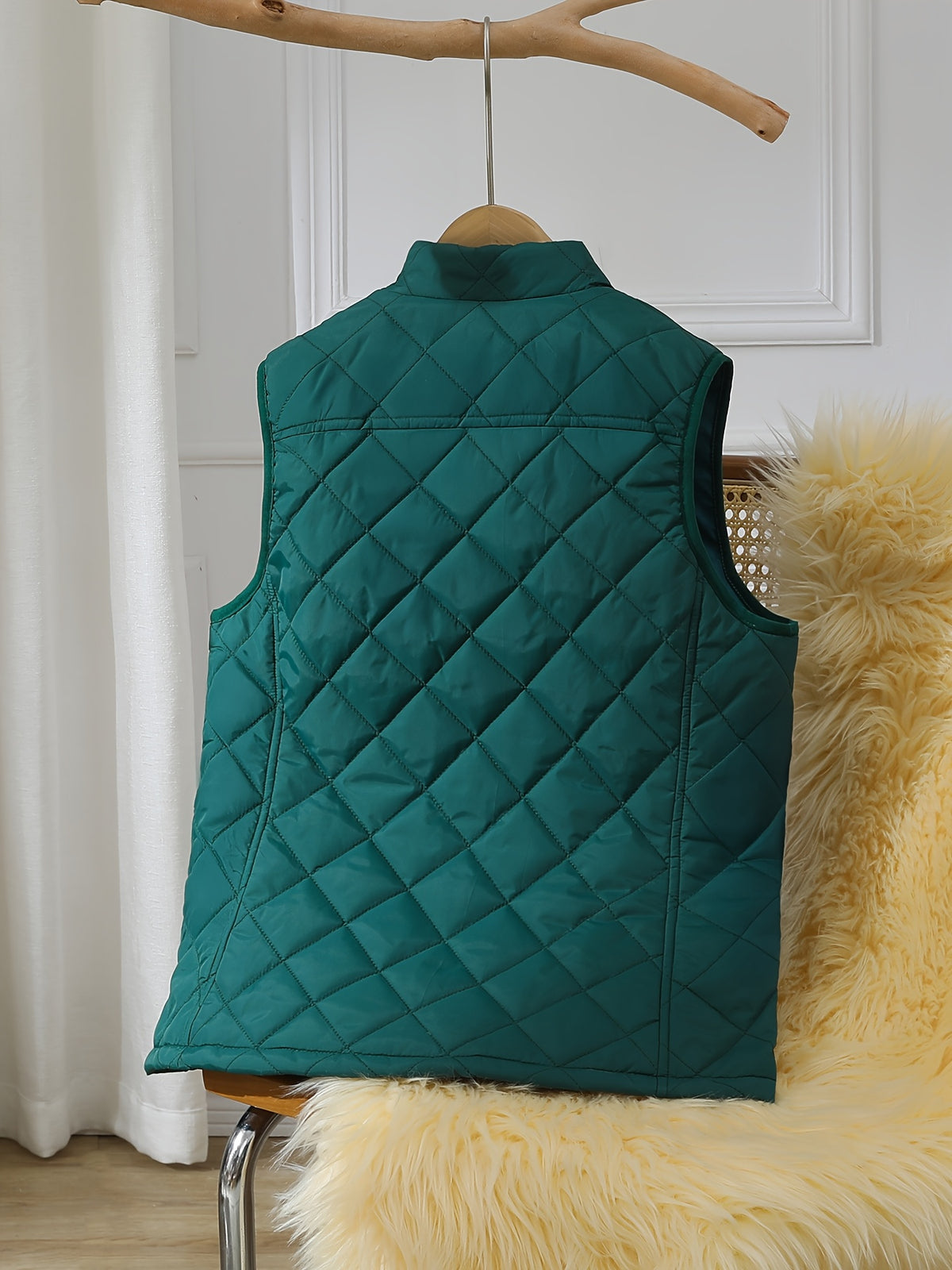 Gilet Femme Sans Manches Matelassé Chaud pour l'Automne