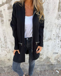 GILET POUR FEMME ZIPPÉ À CAPUCHE