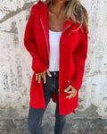 GILET POUR FEMME ZIPPÉ À CAPUCHE