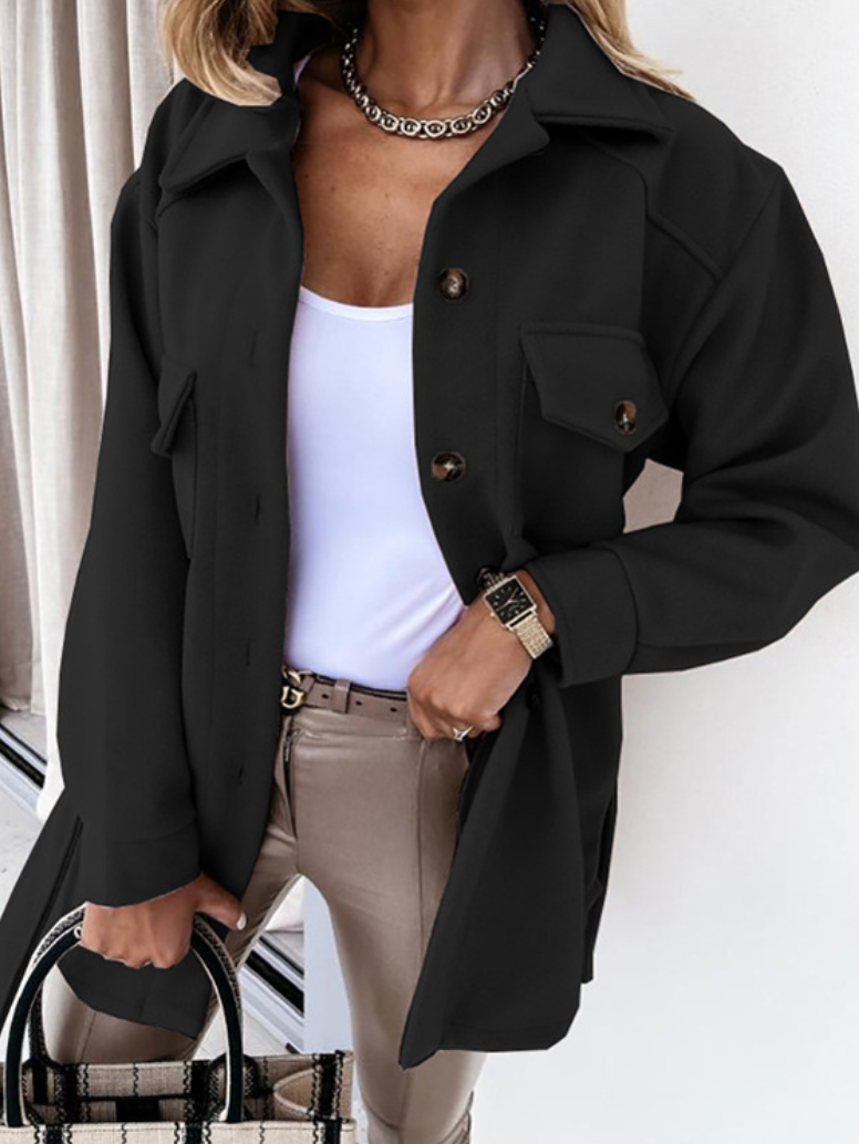 VESTE BOUTONS DORÉS POUR FEMME