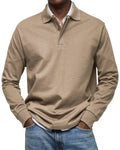 POLO MANCHES LONGUES COL BOUTONNÉ POUR HOMME