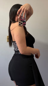 FALDA SHORT TABLEADA