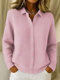 CARDIGAN COL CHEMISE POUR FEMME
