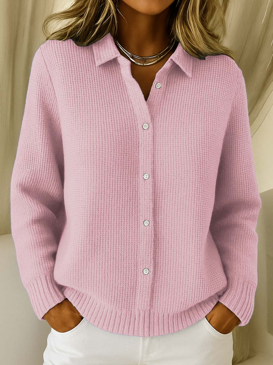 CARDIGAN COL CHEMISE POUR FEMME