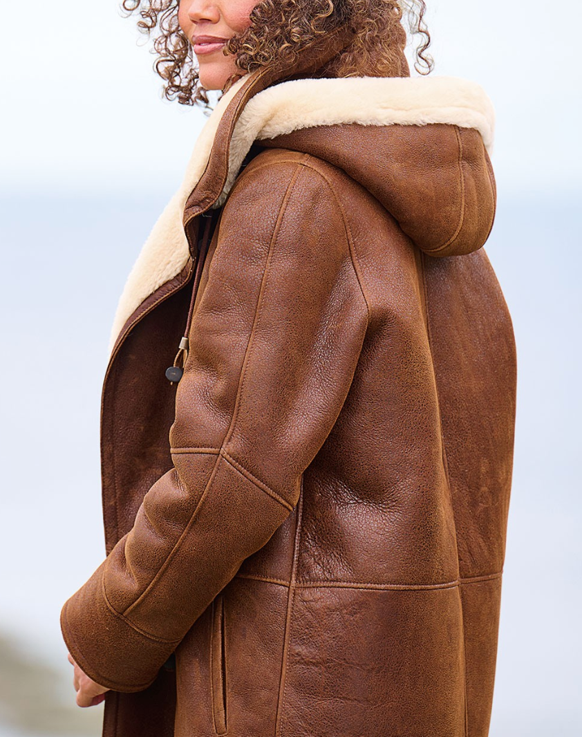 Manteau à Capuche Femme Hiver - Coupe Chaude et Relaxée