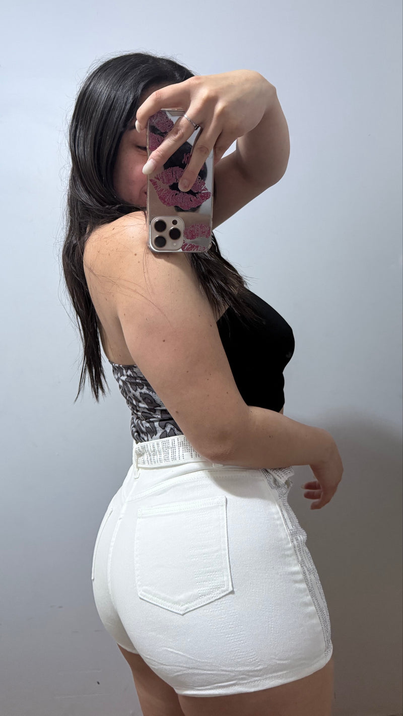SHORT CINTURÓN BRILLOS!