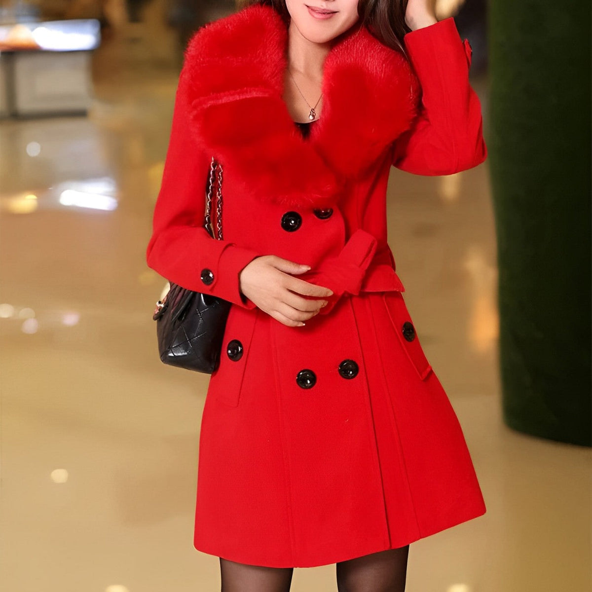 MANTEAU CHAUD STRUCTURÉ POUR FEMME