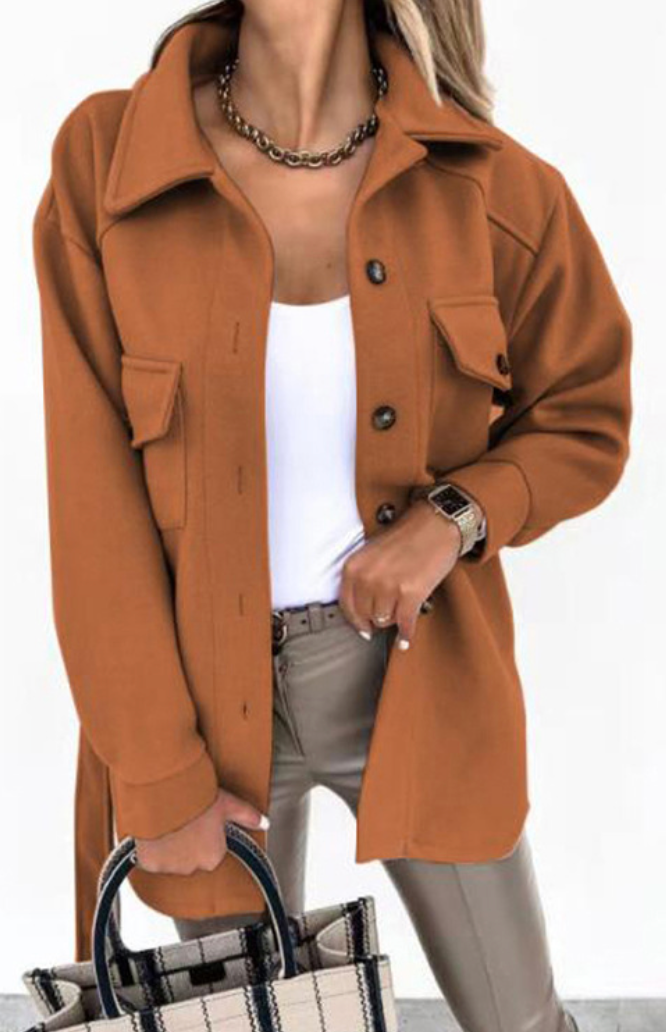 VESTE BOUTONS DORÉS POUR FEMME