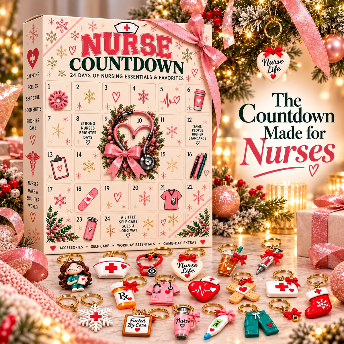 Calendriers de l'Avent Cadeaux de Noël Infirmière Pour Femme