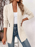 GILET POUR FEMME CEINTURÉ EN MAILLE CÔTELÉE