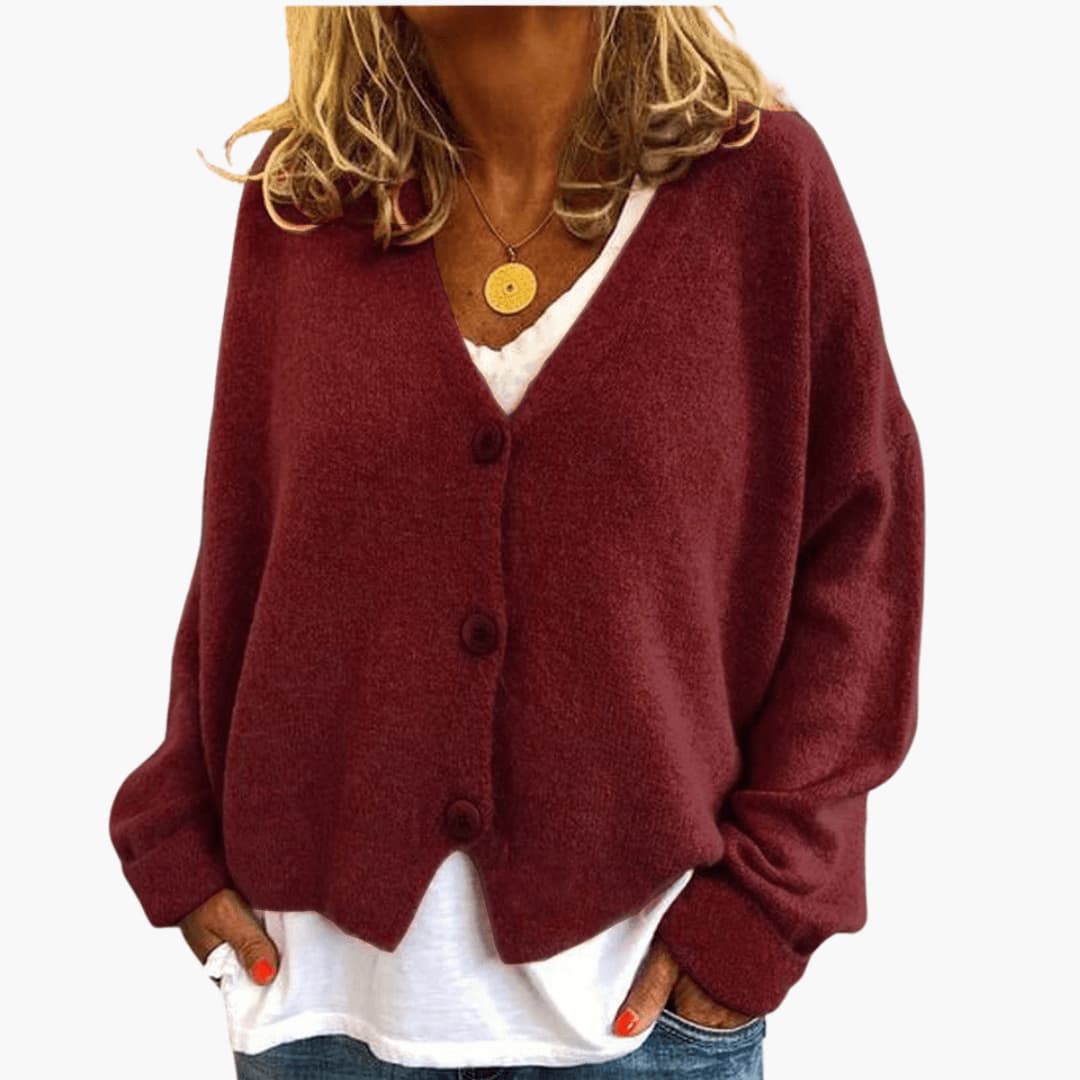 CARDIGAN MAILLE BOUTONS POUR FEMME