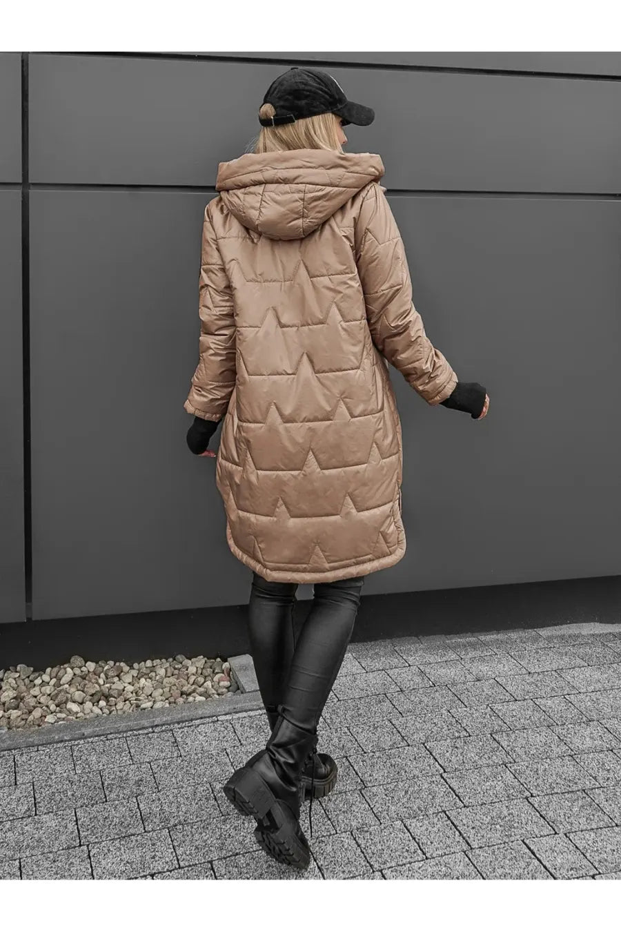 CAPUCHE ZIPPÉE DOUDOUNE FEMME LONGUE