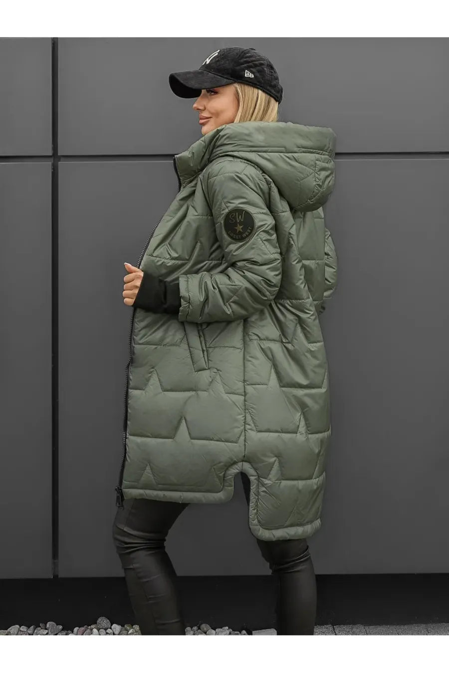 CAPUCHE ZIPPÉE DOUDOUNE FEMME LONGUE