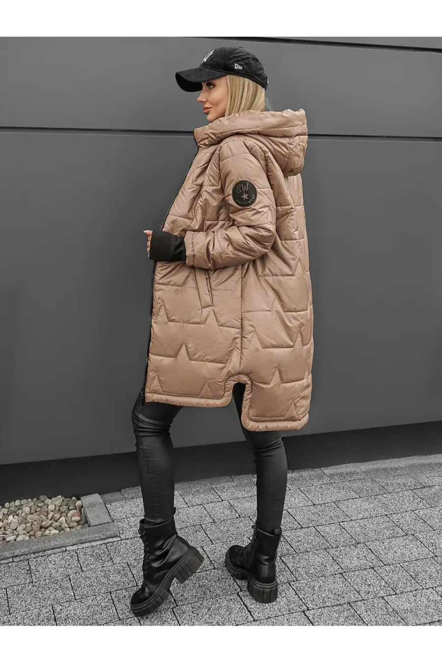 CAPUCHE ZIPPÉE DOUDOUNE FEMME LONGUE