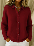 CARDIGAN COL CHEMISE POUR FEMME
