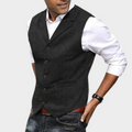 GILET BOUTONNÉ STRUCTURÉ POUR HOMME