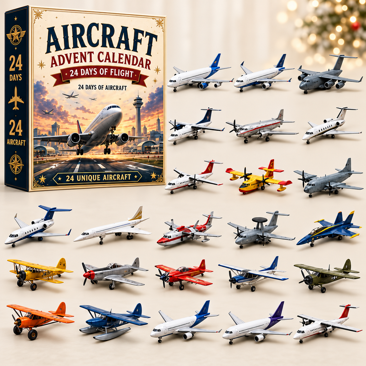 Calendriers de l'Avent Cadeaux de Noël Avions 24 Jours pour Homme