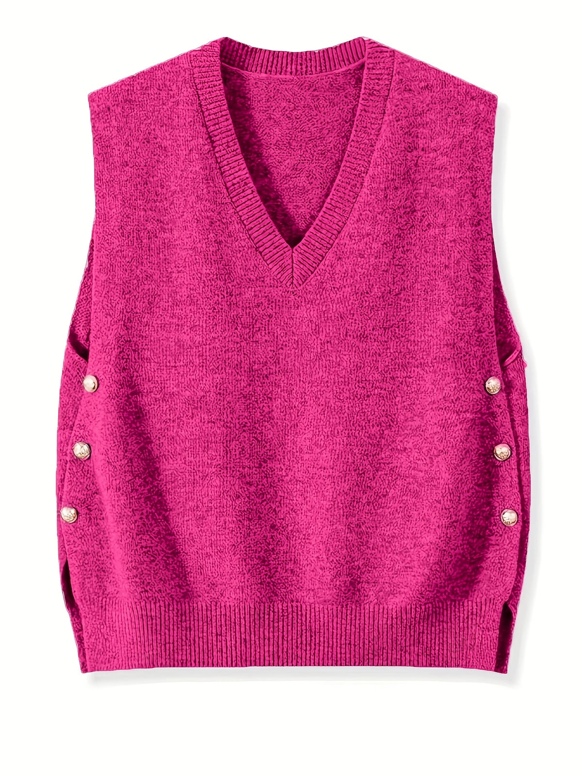 GILET BOUTONS DORÉS POUR FEMME – GILET FEMME SANS MANCHES