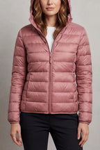 DOUDOUNE CAPUCHE MATELASSÉE POUR FEMME