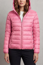 DOUDOUNE CAPUCHE MATELASSÉE POUR FEMME