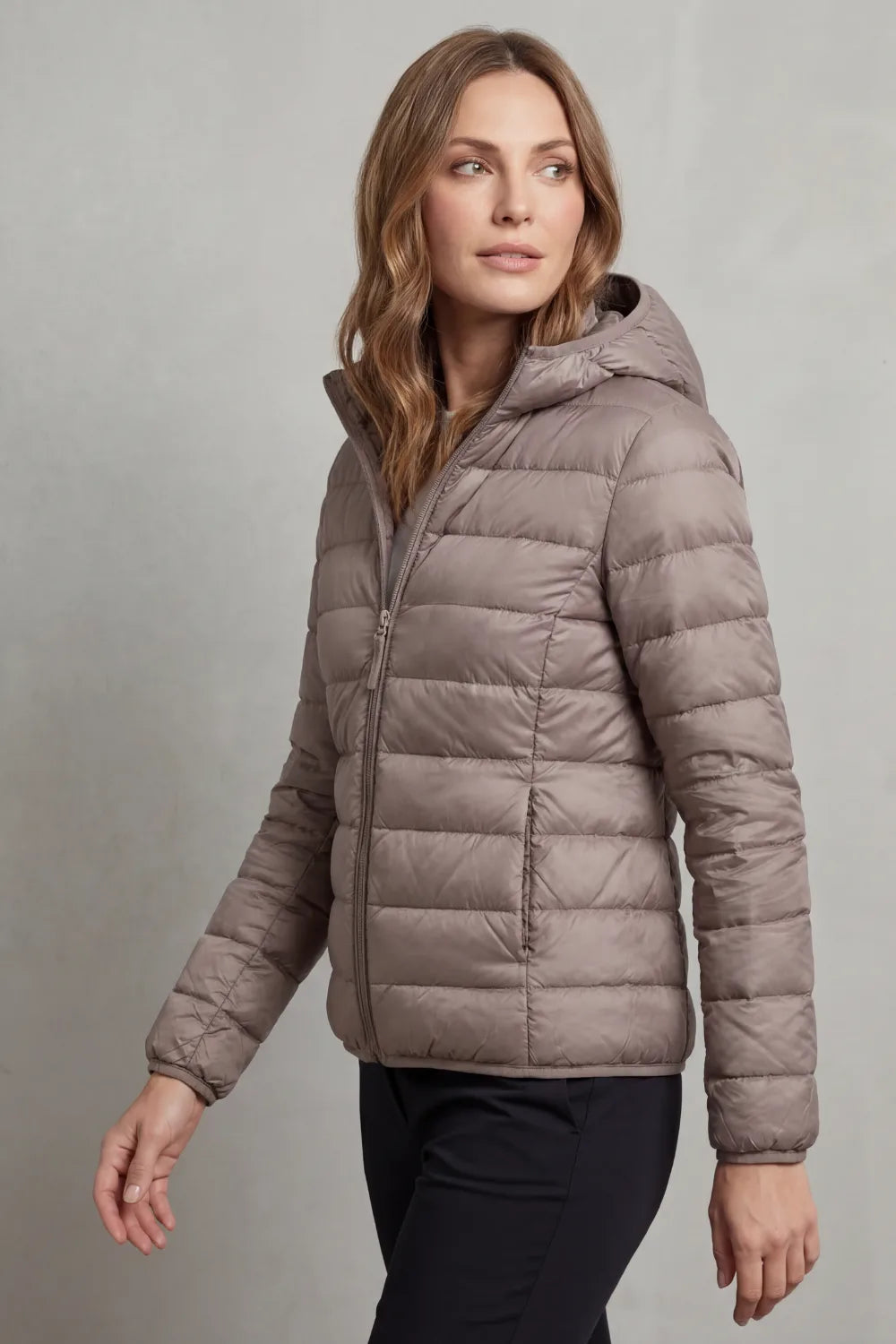 DOUDOUNE CAPUCHE MATELASSÉE POUR FEMME