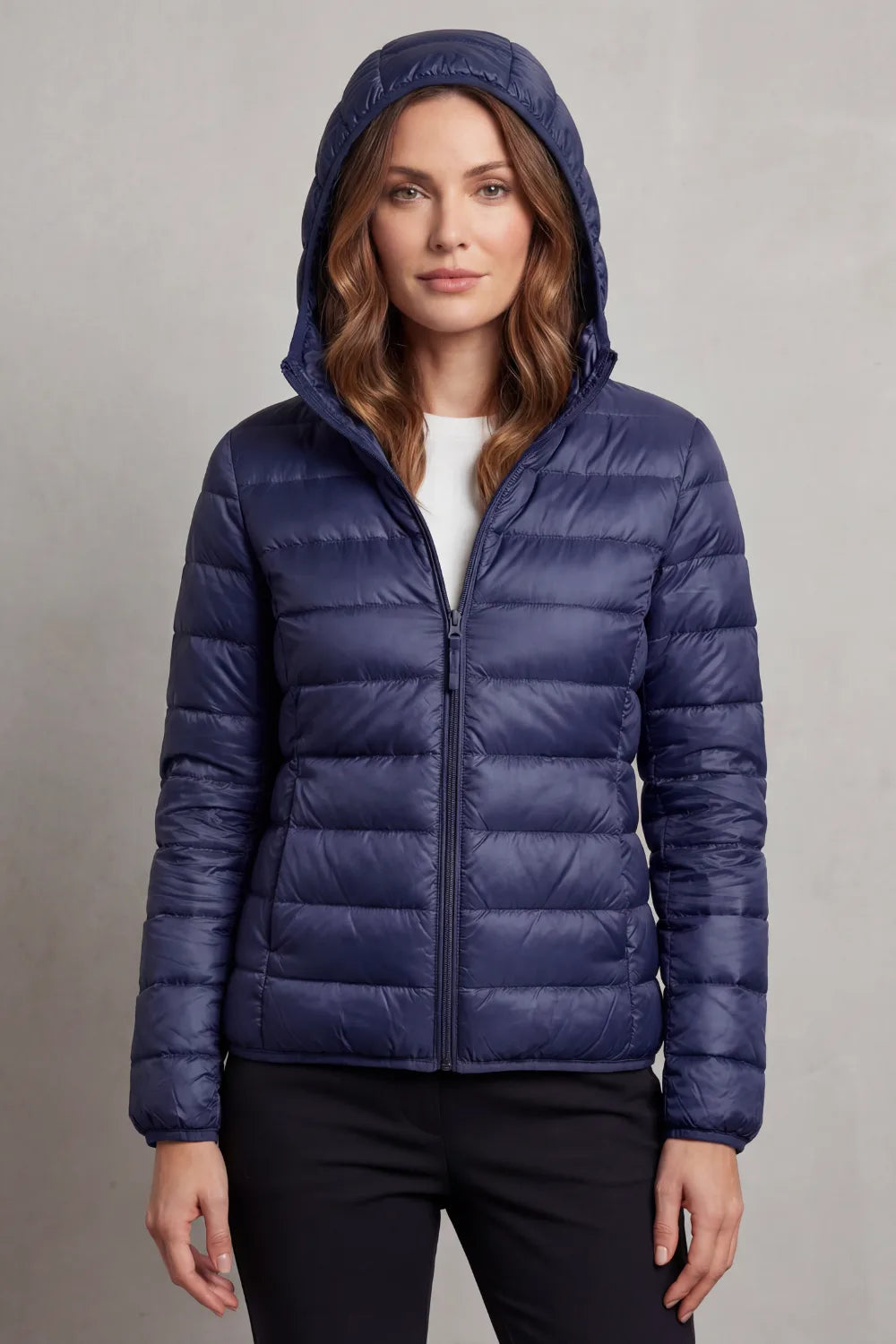 DOUDOUNE CAPUCHE MATELASSÉE POUR FEMME