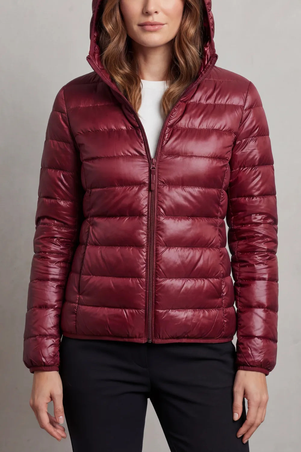 DOUDOUNE CAPUCHE MATELASSÉE POUR FEMME