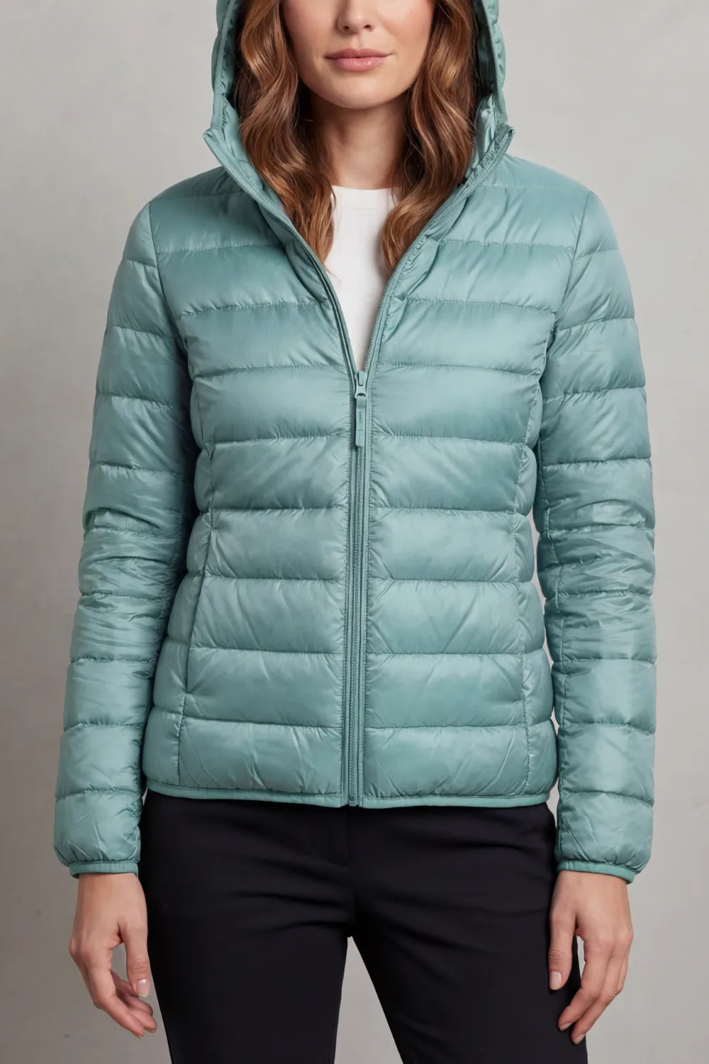 DOUDOUNE CAPUCHE MATELASSÉE POUR FEMME