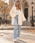 GILET FEMME SANS MANCHE MAILLE AMPLE