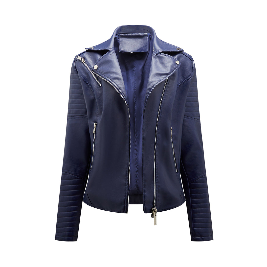 VESTES EN CUIR CLASSIQUES EFFET SIMILI POUR FEMME
