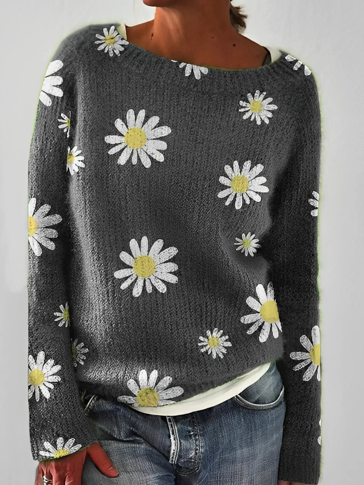 PULL MAILLE OVERSIZE POUR FEMME