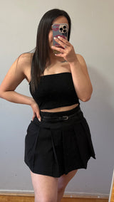 FALDA SHORT TABLEADA