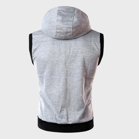 GILET SANS MANCHES CAPUCHE POUR HOMME