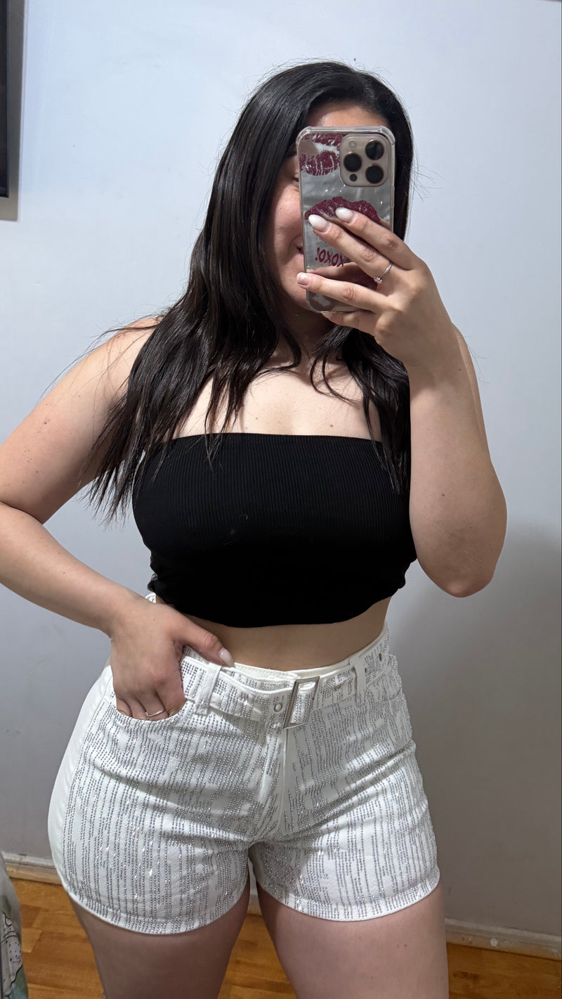 SHORT CINTURÓN BRILLOS!